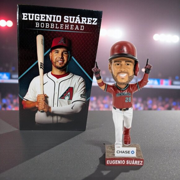 Eugenio Suarez 2025 Arizona Diamondbacks SGA Bobblehead Hands Up Pose Limited Ed - Picture 1 of 7